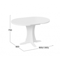 Стол обеденный Amadeo 1 (Белый матовый) - Изображение 1